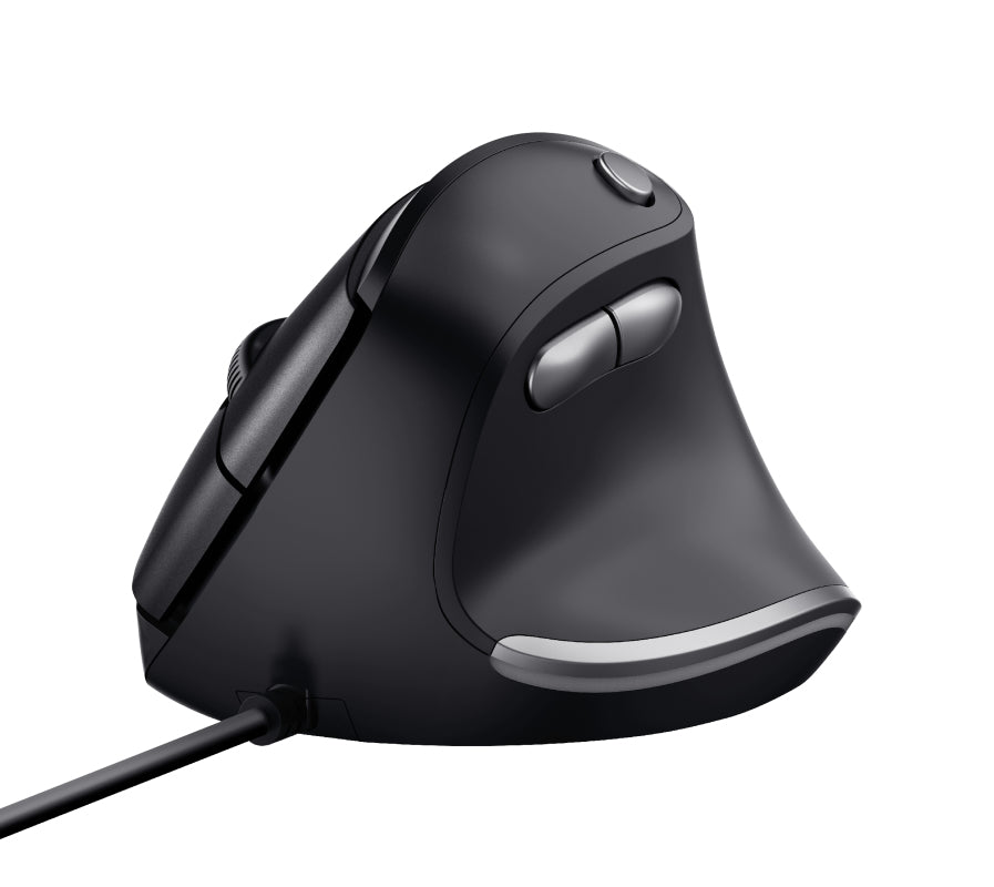 TRUST Bayo Ergonomic Wired Mouse Black - 24635 (24635)