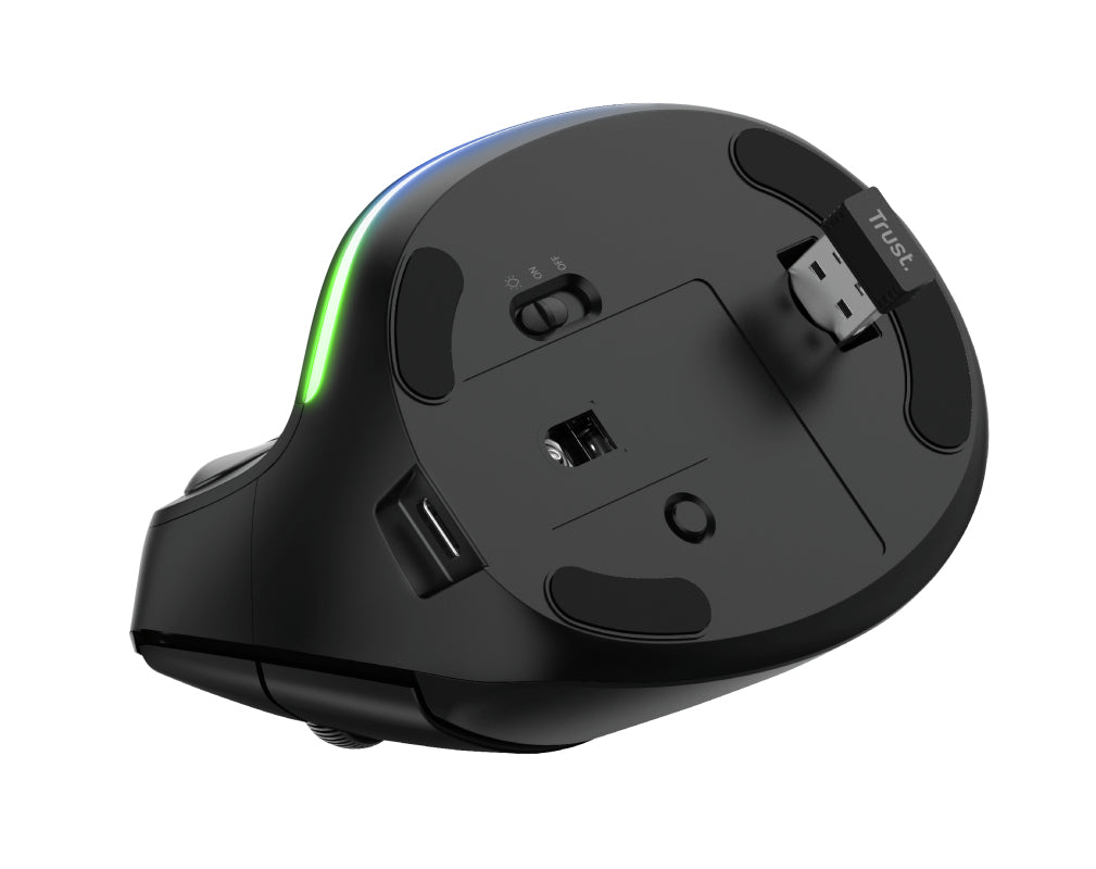 TRUST Bayo Wireless Ergonomic Black Mouse - 24731 (24731)