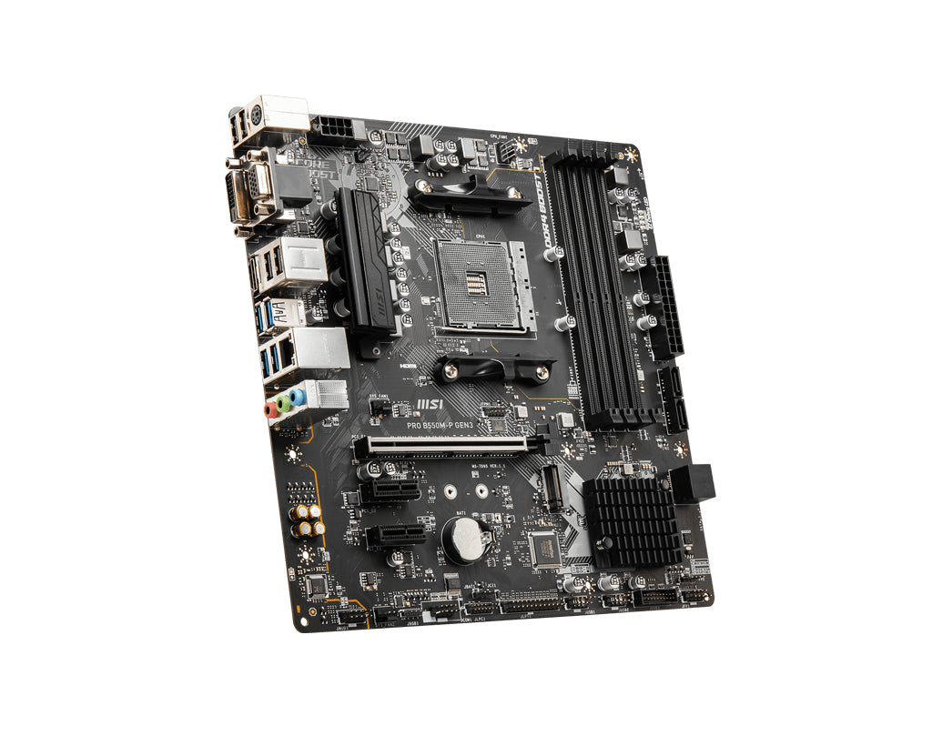 MB MSI PRO B550M-P GEN3 SKT AM4 4xDDR4 VGA/HDMI/DP mATX (911-7D95-002)