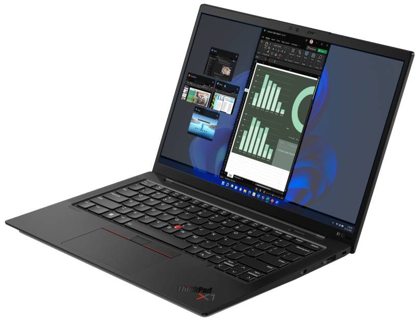 Lenovo ThinkPad X1 Carbon Gen 10 21CB - 180 degree hinge design - Intel Core i7 1260P / 2.1GHz - Evo - Win 11 Pro - Iris Xe Graphics - 16 GB RAM - 512 GB SSD TCG Opal Encryption 2, NVMe, Performance - 14 " IPS 1920 x 1200 - NFC, Wi-Fi 6E -