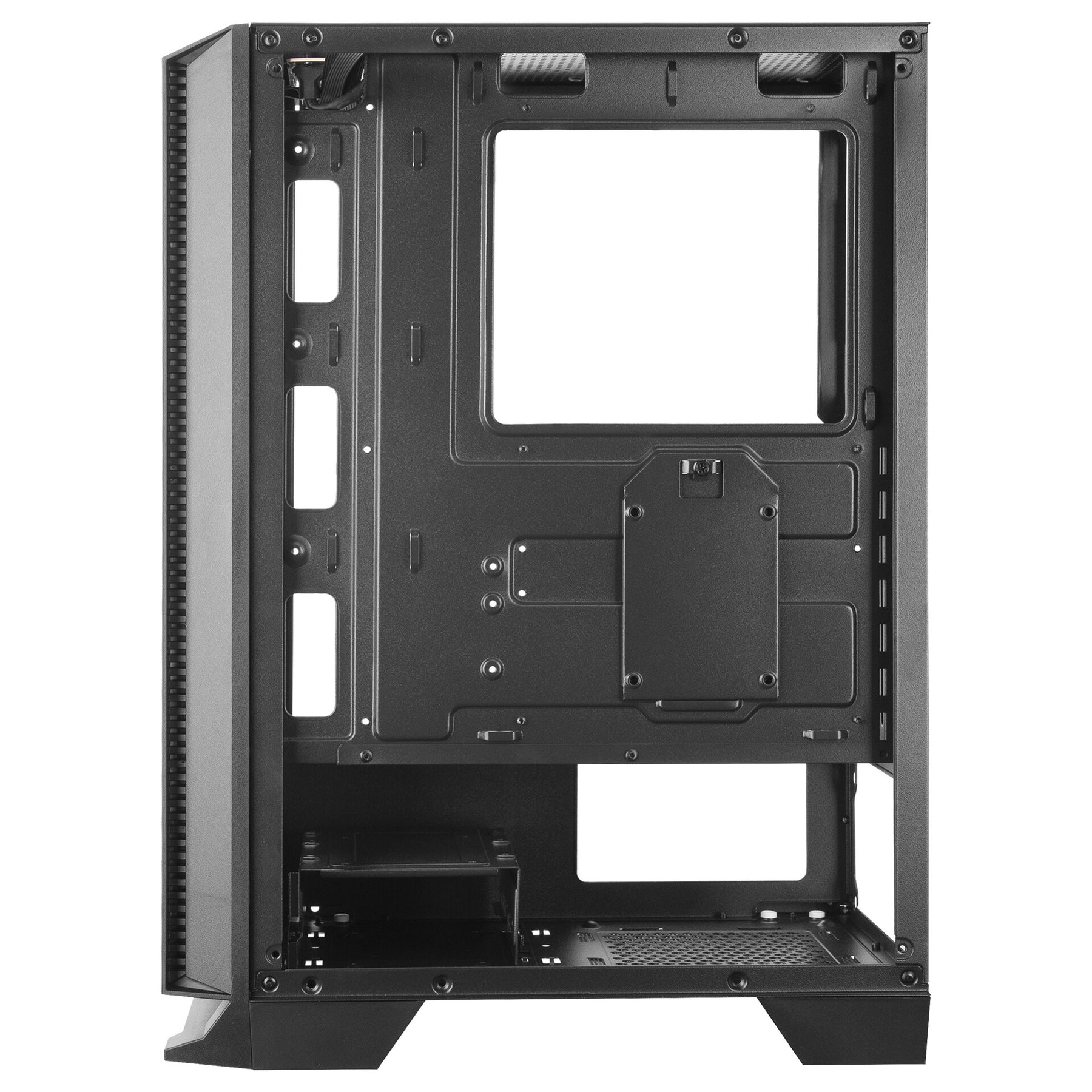 Caixa MARS GAMING MCC ATX CASE, 3X 12CM FRGB FAN, GLASS, FRONT MESH, BLACK (MCC)