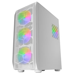 BOX MARS GAMING MC-KX E-ATX XL CASE, 5X 12CM ARGB FAN + CONTROLLER,CPU FREEZER,GLASS,FRONT MESH,WH (MCKXW)