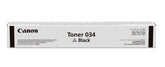 Canon 034 - Black - original - toner cartridge - for ImageCLASS MF810Cdn, MF820Cdn, imageRUNNER C1225, C1225iF