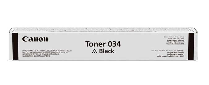 Canon 034 - Negro - original - cartucho de tóner - para ImageCLASS MF810Cdn, MF820Cdn, imageRUNNER C1225, C1225iF