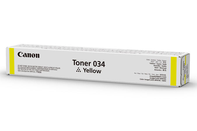 Canon 034 - Amarelo - original - cartucho de toner - para ImageCLASS MF810Cdn, MF820Cdn, imageRUNNER C1225, C1225iF