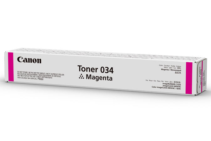 Canon 034 - Magenta - original - toner cartridge - for ImageCLASS MF810Cdn, MF820Cdn, imageRUNNER C1225, C1225iF