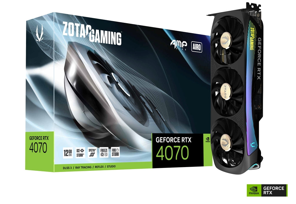 VGA ZOTAC GAMING RTX4070 AMP AIRO 12GB GDDR6X HDMI/3DP