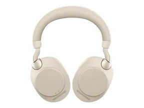 Jabra Evolve2 85 UC Stereo - Headphones - Full Size - Bluetooth - Wireless, Wired - Active Noise Cancellation - 3.5mm Jack - Noise Isolation - Beige (28599-989-998)