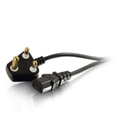 C2G South African Power Cord - Power Cord - IEC 60320 C13 to SABS 164-1 (M) - 2 m - molded - black - South Africa