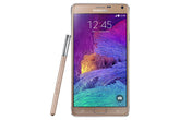 Samsung Galaxy Note 4 - 4G smartphone - RAM 3 GB / 32 GB - microSD slot - visor OLED - 5.7" - 2560 x 1440 pixeis - rear camera 16 MP - front camera 3,7 MP - ouro