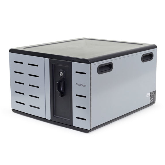 Ergotron Zip12 - Unidade gabinete - para 12 tablets / portáteis - carregamento - aço - preto, prata - tamanho de tela: até 14"