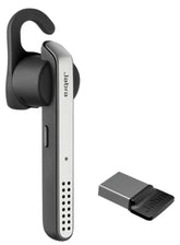 Jabra STEALTH UC (MS) - Headphones - In-Ear - Over-Ear Mount - Bluetooth - Wireless - NFC - Active Noise Cancellation - Certified for Skype for Business