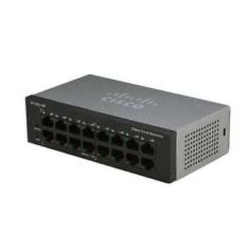 Cisco Small Business SF110D-16 - Switch - no management - 16 x 10/100 - desktop, wall mountable - DC power