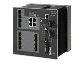 Cisco Industrial Ethernet 4000 Series - Interruptor - Administrado - 8 x Gigabit SFP + 4 x combo Gigabit SFP - montável em trilho DIN - DC power - Compatível com TAA