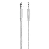 Belkin MIXIT Aux Cable - Audio Cable - Male Stereo Mini Port to Male Stereo Mini Port - 1.22m - Silver