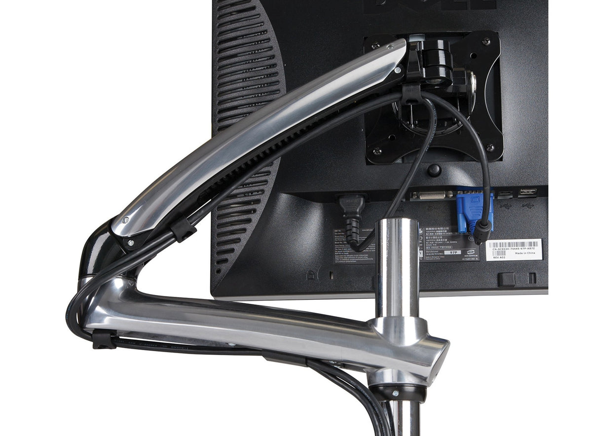 Peerless-AV LCT620A-G - Kit de montagem (braço articulado, anel de isolamento de secretária) - para visor LCD - alumínio - tamanho de tela: 10"-29" - Compatível com TAA