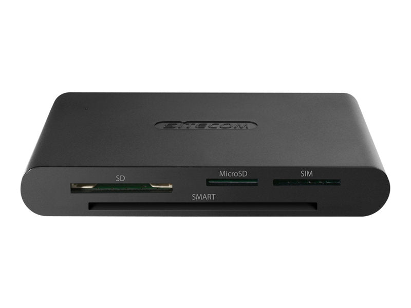 Sitecom MD 065 USB 2.0 All-in-One ID Card Reader - Leitor de cartão - 25 em 1 (SD, cartão SIM, SDHC, SDXC UHS-I, SDXC UHS-II) - UHS-I U3 / Class10 - USB 2.0