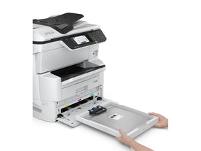 Epson WorkForce Pro WF-C878RDTWF - Impresora multifunción - color - inyección de tinta - A3 (soportes) - hasta 22 ppm (copia) - hasta 24 ppm (impresión) - 835 hojas - 33,6 Kbps - Gigabit LAN, Wi-Fi (n) , USB 3.0, host USB 2.0