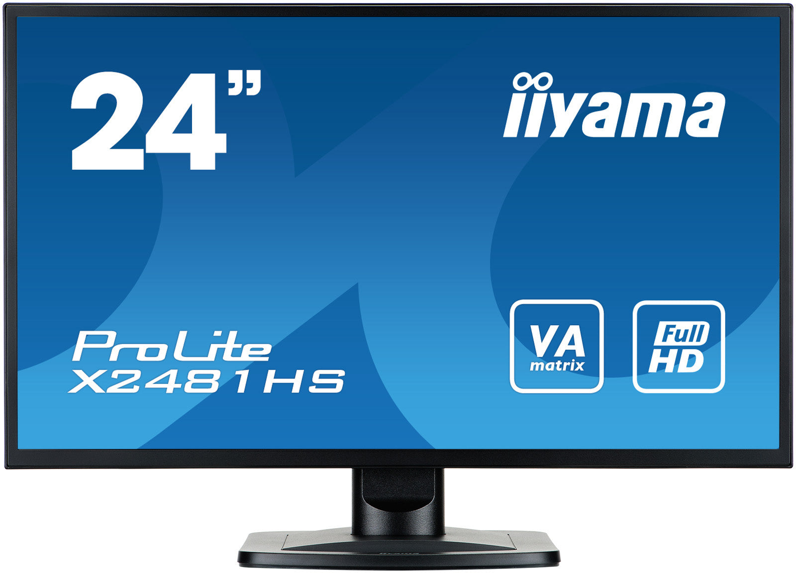 iiyama ProLite X2481HS-B1 - Pantalla LED - 24" (23,6" visibles) - 1920 x 1080 Full HD (1080p) - VA - 250 cd/m² - 3000:1 - 6 ms - HDMI, DVI-D, VGA - altavoces - negro