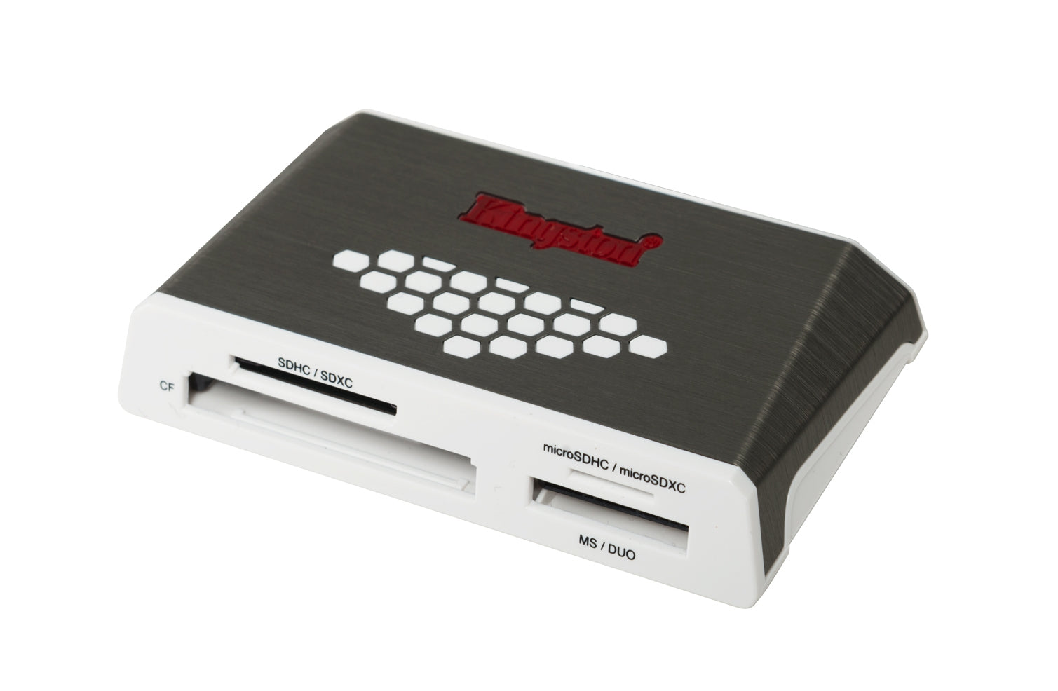 Kingston High-Speed Media Reader - Card Reader (CF I, CF II, MS, MS PRO, SD, MS Duo, MS PRO Duo, CF, microSD, SDHC, microSDHC, MS PRO-HG Duo, SDHC UHS-I, SDXC UHS-I, microSDHC UHS-I, microSDXC UHS-I) - USB 3.0