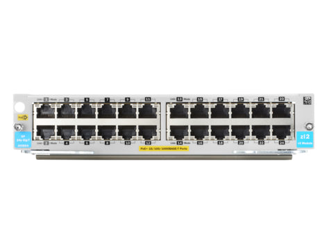 HPE - Expansion Module - Gigabit Ethernet (PoE+) x 24 - for HPE Aruba 5406R, 5406R 16, 5406R 44, 5406R 8-port, 5406R zl2, 5412R, 5412R 92, 5412R zl2