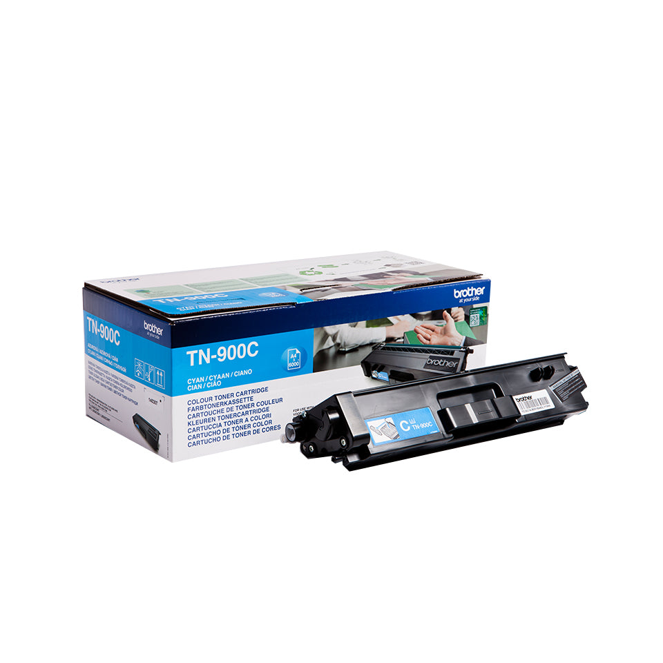 Brother TN900CP - Cyan blue - original - toner cartridge - for Brother HL-L9200CDWT, HL-L9300CDWT, HL-L9300CDWTT, MFC-L9550CDW, MFC-L9550CDWT