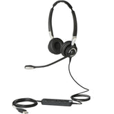 Jabra BIZ 2400 II USB Duo CC MS - Auscultadores - no ouvido - convertível - com cabo - USB - Certificado para Skype for Business