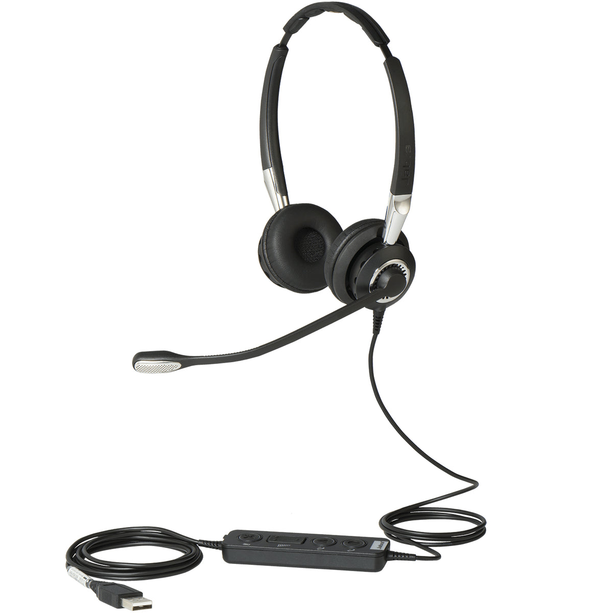 Jabra BIZ 2400 II USB Duo CC - Headphones - on ear - convertible - with cable - USB