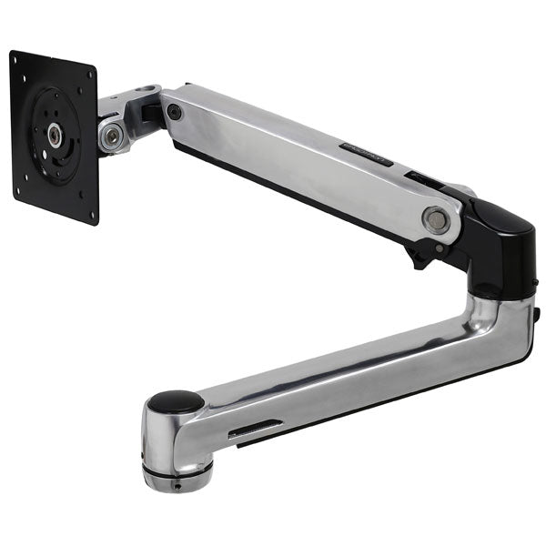 Ergotron LX - Mounting hardware (articulated arm, post frame, extension) - Patented Constant Force Technology - for LCD display - polished aluminum with black tones - screen size: up to 40" - desktop stand base