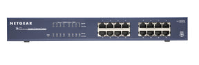 NETGEAR JGS516v2 - Switch - no management - 16 x 10/100/1000 - desktop, rail mountable - AC 100/230 V