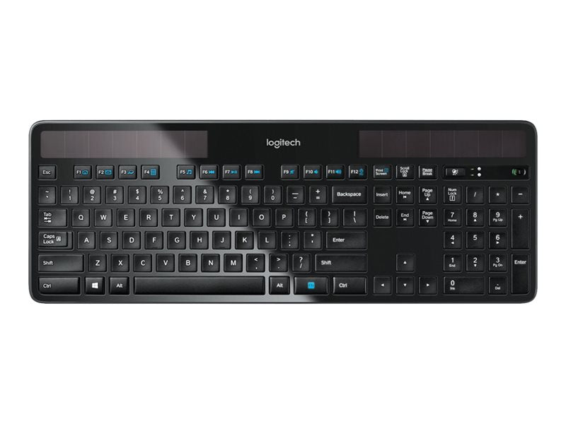 Logitech Wireless Solar K750 - Keyboard - Wireless - 2.4GHz - English