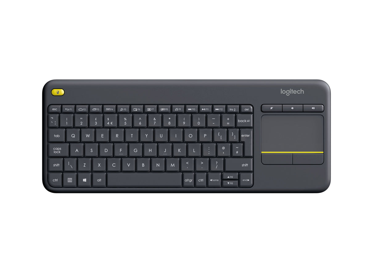 Logitech Wireless Touch Keyboard K400 Plus - Teclado - sem fios - 2.4 GHz - Inglês