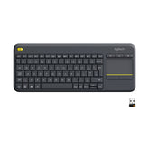 Logitech Wireless Touch Keyboard K400 Plus - Teclado - sem fios - 2.4 GHz - Suíço - preto