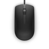 Dell MS116 - Mouse - optical - 2 buttons - with cable - USB - black - for Latitude 33XX, 34XX, 35XX, 53XX, 55XX, 72XX 2-in-1, 73XX, 9410, Vostro 15 35XX