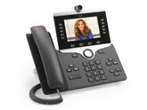 Cisco IP Phone 8865 - IP Videophone - with digital camera, Bluetooth interface - IEEE 802.11a/b/g/n/ac (Wi-Fi) - SIP, SDP - 5 lines - charcoal