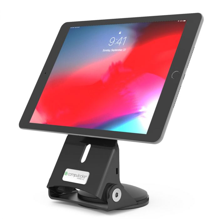 Compulocks Universal POS Kiosk Secured Tablet Stand Hand Held Grip and Dock - Plataforma - para tablet - bloqueável - preto - Computador de mesa