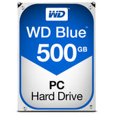 WD Blue - Hard disk - 500 GB - internal - 3.5" - SATA 6Gb/s - 5400 rpm - buffer: 64 MB