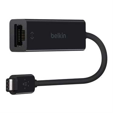 Adaptador de USB-C a Gigabit Ethernet de Belkin - Adaptador de red - USB-C - Gigabit Ethernet x 1 - Negro