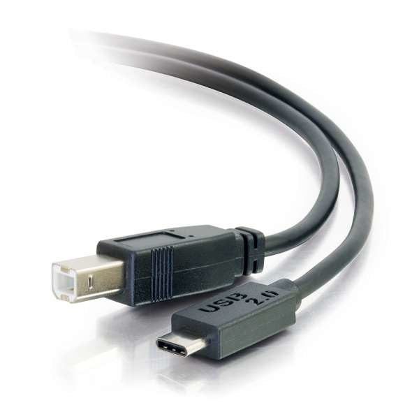 C2G 4m USB 2.0 Cable USB Tipo C a USB B M/M - Cable USB C Negro - Cable USB - USB Tipo B (M) a USB-C (M) - USB 2.0 - 4 m - negro