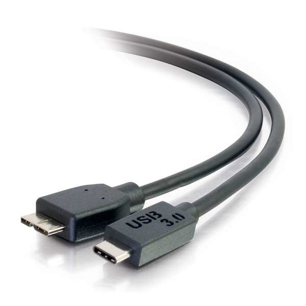 C2G 1m USB 3.1 Gen 1 Cable USB Tipo C a USB Micro B - Cable USB C Negro - Cable USB - USB-C (M) a Micro USB Tipo B (M) - USB 3.1 - 1 m - negro