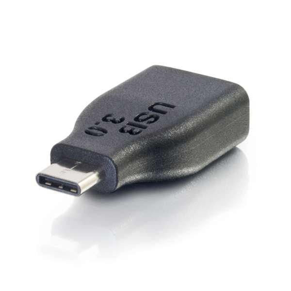 C2G USB 3.1 Gen 1 Adaptador USB C a USB A M/F - USB Tipo C a USB A Negro - Adaptador USB - USB Tipo A (F) a USB-C (M) - USB 3.1 - Negro