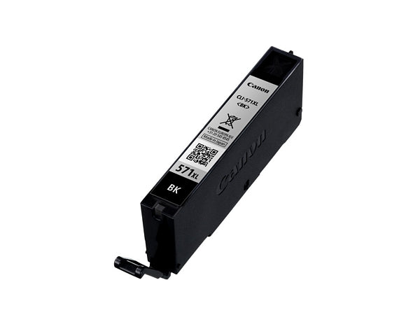 Canon CLI-571BK XL - 11 ml - High Yield - negro - original - blíster de seguridad - depósito de tinta - para PIXMA TS5051, TS5053, TS5055, TS6050, TS6051, TS6052, TS8051, TS8052, TS9050, TS9055