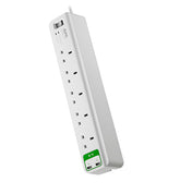 APC SurgeArrest Essential - Surge Protector - AC 230 V - Output Connectors: 7 - UK - White