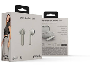 Energy Style 3 - Auriculares inalámbricos con micrófono - intrauditivos - bluetooth - marfil