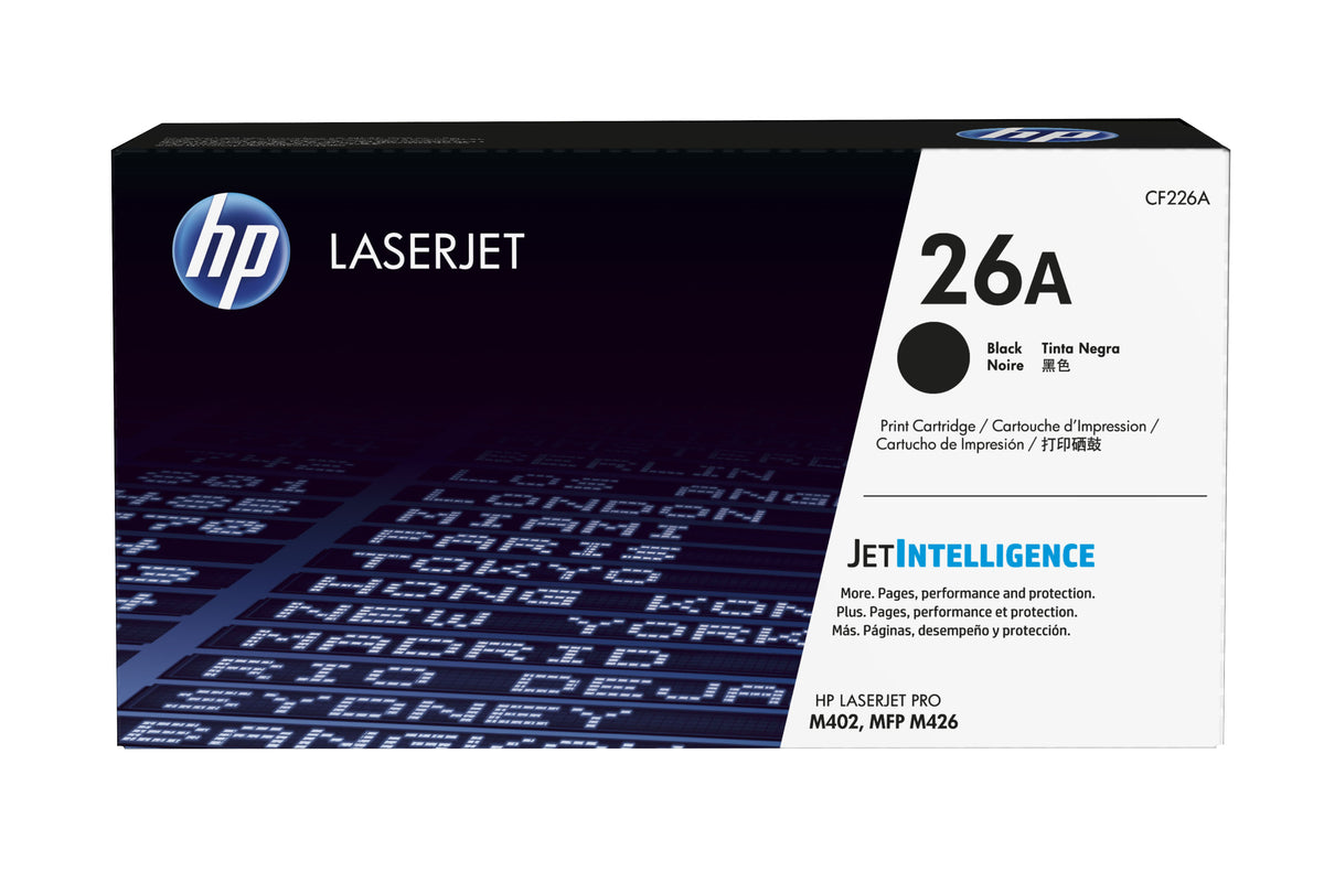 HP 26A - Negro - Original - LaserJet - Cartucho de tóner (CF226A) - para LaserJet Pro M402, MFP M426