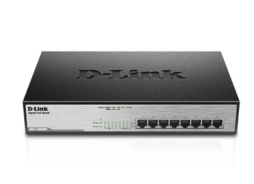 D-LINK SWITCH 8x10/1000/1000 (BUDGET 140W (MAX OUTPUT 30W PER PORT) POE+