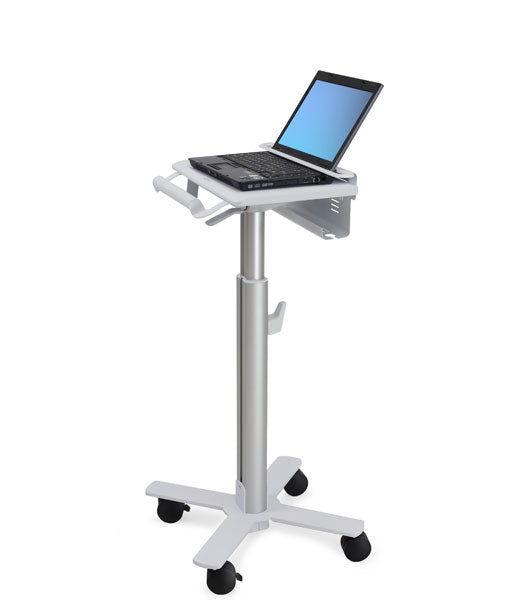 Ergotron StyleView - Trolley - servicio ligero - para escáner de mano/código de barras - médico - acero - blanco, aluminio - tamaño de pantalla: hasta 17"