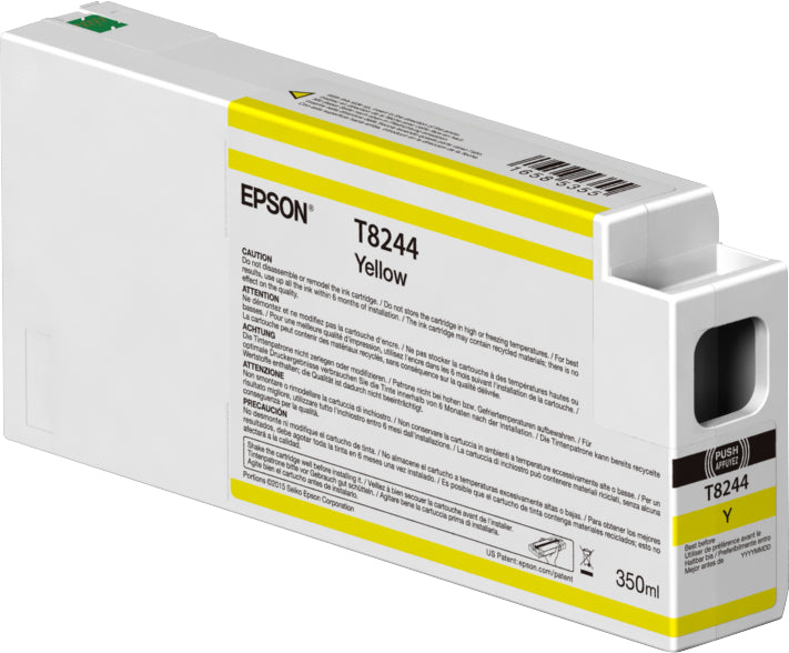 Epson T8244 - 350 ml - amarillo - original - cartucho de tinta - para SureColor SC-P6000, SC-P7000, SC-P7000V, SC-P8000, SC-P9000, SC-P9000V