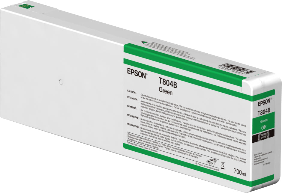 Epson T804B - 700 ml - verde - original - tinteiro - para SureColor SC-P7000, SC-P7000V, SC-P9000, SC-P9000V