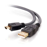 Cable C2G Ultima 3m USB 2.0 A a Mini-B (9.8ft) - Cable USB - USB (M) a mini USB Tipo B (M) - USB 2.0 - 3 m - moldeado - negro